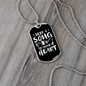 Musician Necklace A Song in Heart Necklace Stainless Steel or 18k Gold Dog Tag 24" Chain-Express Your Love Gifts