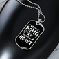 Musician Necklace A Song in Heart Necklace Stainless Steel or 18k Gold Dog Tag 24" Chain-Express Your Love Gifts