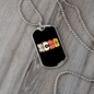 Musician Necklace Acoustic Guitar Heartbeat Necklace Stainless Steel or 18k Gold Dog Tag 24" Chain-Express Your Love Gifts