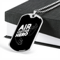 Musician Necklace Air Guitar Hero Necklace Stainless Steel or 18k Gold Dog Tag 24" Chain-Express Your Love Gifts