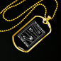 Musician Necklace All These Guitars Necklace Stainless Steel or 18k Gold Dog Tag 24" Chain-Express Your Love Gifts