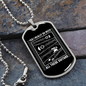 Musician Necklace All These Guitars Necklace Stainless Steel or 18k Gold Dog Tag 24" Chain-Express Your Love Gifts