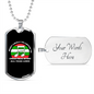 Musician Necklace All Year Long Necklace Stainless Steel or 18k Gold Dog Tag 24" Chain-Express Your Love Gifts