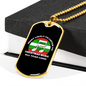 Musician Necklace All Year Long Necklace Stainless Steel or 18k Gold Dog Tag 24" Chain-Express Your Love Gifts