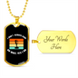 Musician Necklace Always Sing Necklace Stainless Steel or 18k Gold Dog Tag 24" Chain-Express Your Love Gifts