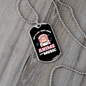 Musician Necklace Anime and Music Girl Necklace Stainless Steel or 18k Gold Dog Tag 24" Chain-Express Your Love Gifts