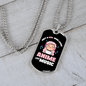 Musician Necklace Anime and Music Girl Necklace Stainless Steel or 18k Gold Dog Tag 24" Chain-Express Your Love Gifts