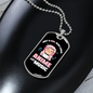 Musician Necklace Anime and Music Girl Necklace Stainless Steel or 18k Gold Dog Tag 24" Chain-Express Your Love Gifts