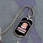 Musician Necklace Anime and Music Girl Necklace Stainless Steel or 18k Gold Dog Tag 24" Chain-Express Your Love Gifts
