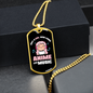 Musician Necklace Anime and Music Girl Necklace Stainless Steel or 18k Gold Dog Tag 24" Chain-Express Your Love Gifts