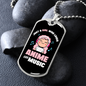 Musician Necklace Anime and Music Girl Necklace Stainless Steel or 18k Gold Dog Tag 24" Chain-Express Your Love Gifts