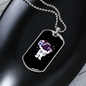 Musician Necklace Astronaut Radio Necklace Stainless Steel or 18k Gold Dog Tag 24" Chain-Express Your Love Gifts