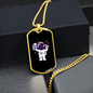 Musician Necklace Astronaut Radio Necklace Stainless Steel or 18k Gold Dog Tag 24" Chain-Express Your Love Gifts