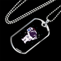 Musician Necklace Astronaut Radio Necklace Stainless Steel or 18k Gold Dog Tag 24" Chain-Express Your Love Gifts