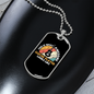 Musician Necklace Awesome Guitar Player Necklace Stainless Steel or 18k Gold Dog Tag 24" Chain-Express Your Love Gifts