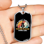 Musician Necklace Awesome Guitar Player Necklace Stainless Steel or 18k Gold Dog Tag 24" Chain-Express Your Love Gifts