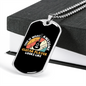 Musician Necklace Awesome Guitar Player Necklace Stainless Steel or 18k Gold Dog Tag 24" Chain-Express Your Love Gifts