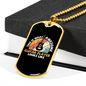 Musician Necklace Awesome Guitar Player Necklace Stainless Steel or 18k Gold Dog Tag 24" Chain-Express Your Love Gifts