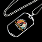 Musician Necklace Awesome Guitar Player Necklace Stainless Steel or 18k Gold Dog Tag 24" Chain-Express Your Love Gifts