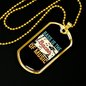 Musician Necklace Bass Bacon of Music Necklace Stainless Steel or 18k Gold Dog Tag 24" Chain-Express Your Love Gifts