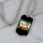 Musician Necklace Bass Bacon of Music Necklace Stainless Steel or 18k Gold Dog Tag 24" Chain-Express Your Love Gifts