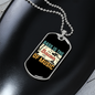 Musician Necklace Bass Bacon of Music Necklace Stainless Steel or 18k Gold Dog Tag 24" Chain-Express Your Love Gifts