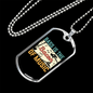 Musician Necklace Bass Bacon of Music Necklace Stainless Steel or 18k Gold Dog Tag 24" Chain-Express Your Love Gifts