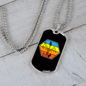 Musician Necklace Bass Guitar Necklace Stainless Steel or 18k Gold Dog Tag 24" Chain-Express Your Love Gifts