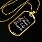 Musician Necklace Bb Life Without Music Necklace Stainless Steel or 18k Gold Dog Tag 24" Chain-Express Your Love Gifts