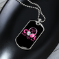 Musician Necklace Be Cool Rock and Roll Necklace Stainless Steel or 18k Gold Dog Tag 24" Chain-Express Your Love Gifts