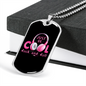 Musician Necklace Be Cool Rock and Roll Necklace Stainless Steel or 18k Gold Dog Tag 24" Chain-Express Your Love Gifts