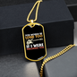 Musician Necklace Be Loud Necklace Stainless Steel or 18k Gold Dog Tag 24" Chain-Express Your Love Gifts