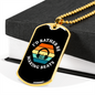 Musician Necklace Beats Necklace Stainless Steel or 18k Gold Dog Tag 24" Chain-Express Your Love Gifts