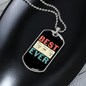 Musician Necklace Best Dad Ever Necklace Stainless Steel or 18k Gold Dog Tag 24" Chain-Express Your Love Gifts