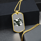 Musician Necklace Blues Saxophone Necklace Stainless Steel or 18k Gold Dog Tag 24" Chain-Express Your Love Gifts