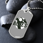 Musician Necklace Blues Saxophone Necklace Stainless Steel or 18k Gold Dog Tag 24" Chain-Express Your Love Gifts