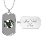 Musician Necklace Blues Saxophone Necklace Stainless Steel or 18k Gold Dog Tag 24" Chain-Express Your Love Gifts