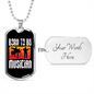 Musician Necklace Born to be Musician Necklace Stainless Steel or 18k Gold Dog Tag 24" Chain-Express Your Love Gifts
