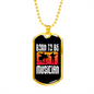 Musician Necklace Born to be Musician Necklace Stainless Steel or 18k Gold Dog Tag 24" Chain-Express Your Love Gifts