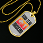 Musician Necklace Born to be Musician TranspArent Necklace Stainless Steel or 18k Gold Dog Tag 24" Chain-Express Your Love Gifts