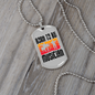 Musician Necklace Born to be Musician TranspArent Necklace Stainless Steel or 18k Gold Dog Tag 24" Chain-Express Your Love Gifts