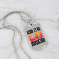 Musician Necklace Born to be Musician TranspArent Necklace Stainless Steel or 18k Gold Dog Tag 24" Chain-Express Your Love Gifts