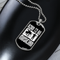 Musician Necklace Born to be Musician White Necklace Stainless Steel or 18k Gold Dog Tag 24" Chain-Express Your Love Gifts