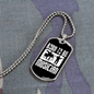 Musician Necklace Born to be Musician White Necklace Stainless Steel or 18k Gold Dog Tag 24" Chain-Express Your Love Gifts
