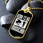 Musician Necklace Born to be Musician White Necklace Stainless Steel or 18k Gold Dog Tag 24" Chain-Express Your Love Gifts