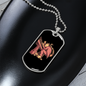 Musician Necklace Cat Pianist Necklace Stainless Steel or 18k Gold Dog Tag 24" Chain-Express Your Love Gifts