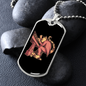 Musician Necklace Cat Pianist Necklace Stainless Steel or 18k Gold Dog Tag 24" Chain-Express Your Love Gifts