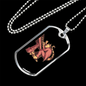 Musician Necklace Cat Pianist Necklace Stainless Steel or 18k Gold Dog Tag 24" Chain-Express Your Love Gifts