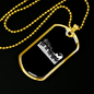 Musician Necklace Cat Piano Notes Necklace Stainless Steel or 18k Gold Dog Tag 24" Chain-Express Your Love Gifts