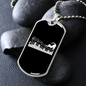 Musician Necklace Cat Piano Notes Necklace Stainless Steel or 18k Gold Dog Tag 24" Chain-Express Your Love Gifts